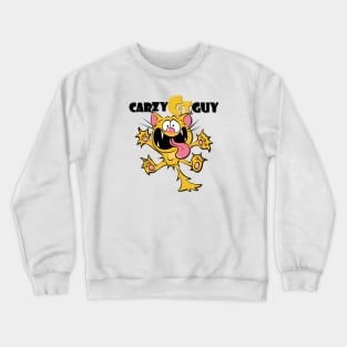Crazy Cat Guy Crewneck Sweatshirt